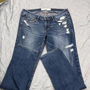 Abercrombie & Fitch Distressed Blue Jeans